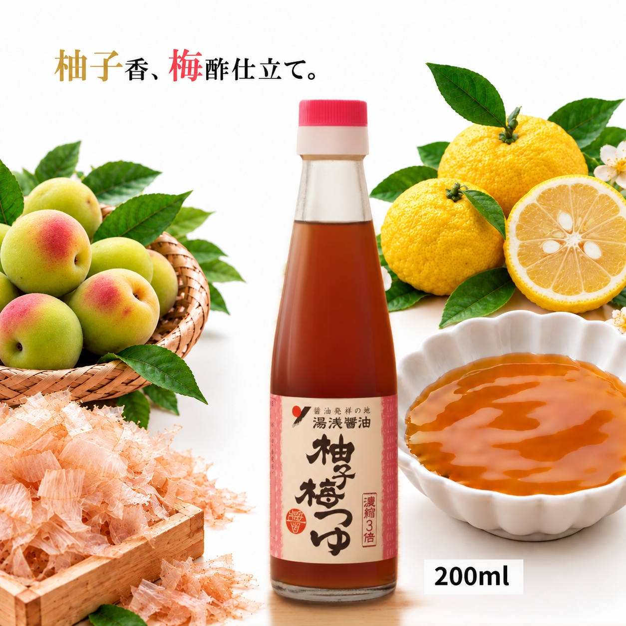 柚子梅つゆ200ml