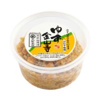 ゆず金山寺味噌 270gカップ塩分6.0%国産原料使用・無添加香りが良い♪