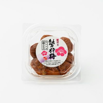 紀州の南高梅 勢粋梅 150g<br>塩分17.7%<br>昔なつかしい味<br>【すっぱいしそ漬】