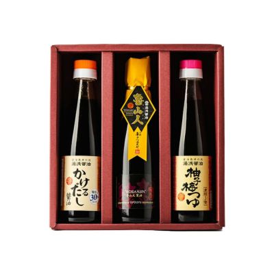 湯浅醤油 涼 りょう 59406 卓上３本<br>夏ギフト 人気No.1 送料込【限定】