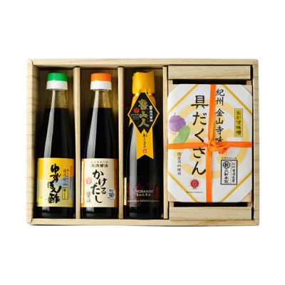 醤油・おかず味噌ギフト 雅 -みやび-<br>【59408】 こだわり醤油と具だくさん金山寺味噌 限定 セット 送料込【限定】